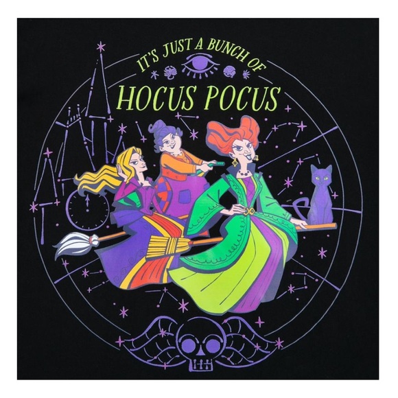Disney Parks Her Universe Hocus Pocus Tie Front Shirt - Picture 4 of 9